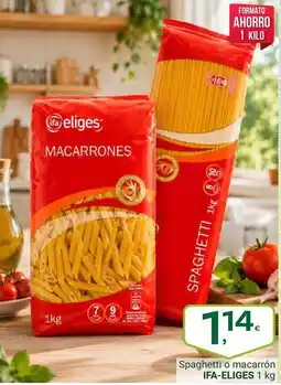 Supermercados Dani Ifa eliges - spaghetti o macarron oferta