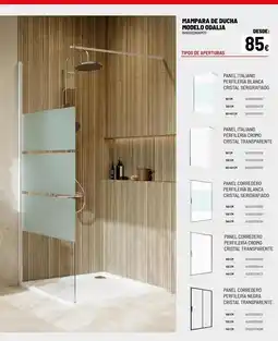 Brico Depôt Cristal - mampara de ducha modelo dolla oferta