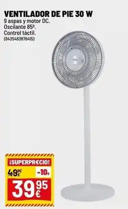 Brico Depôt Control - ventilador de pie 30 w oferta
