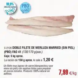 Abordo Doble filete de merluza married oferta
