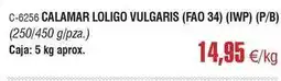 Abordo C-6256 calamar loligo vulgaris (fao 34) (ivp) oferta