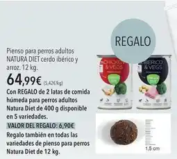 El Corte Inglés Diet nature - pienso para perros adultos cerdo ibérico y arroz oferta