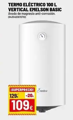 Brico Depôt Vertical - termo electrico 100 l vertical emeloan basic oferta