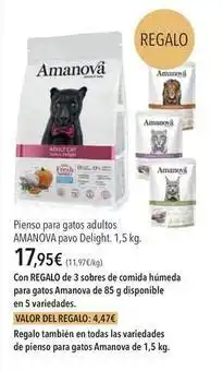 El Corte Inglés Amanova - pienso para gatos adultos oferta