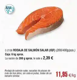 Abordo Tres - rodaja de salmón oferta