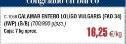 Abordo Calamar entero loligo oferta