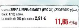Abordo Sepia limpia gigante oferta