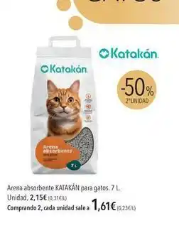 El Corte Inglés Katakan - arena para gatos oferta