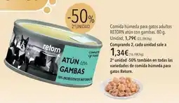 El Corte Inglés Retorn - comida húmeda para gatos adultos atún con gambas oferta