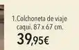 El Corte Inglés Colchoneta de viaje caqui oferta