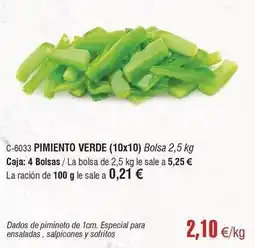 Abordo Pimiento verde oferta