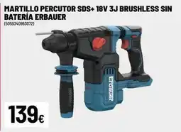 Brico Depôt Erbauer - martillo percutor sds+18v 3j brushless sin bateria oferta