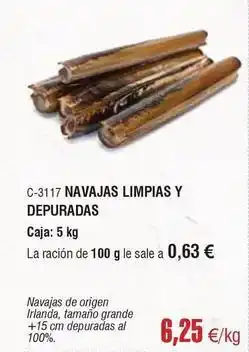 Abordo Origen - navajas limpias y depuradas oferta