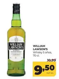 Alimerka William lawson - whisky 5 anos oferta