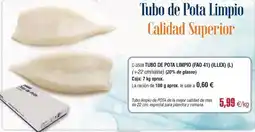 Abordo Mas - tubo de pota limpio calidad superior oferta
