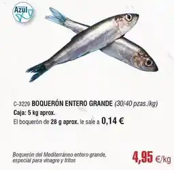 Abordo Boqueron entero grande oferta
