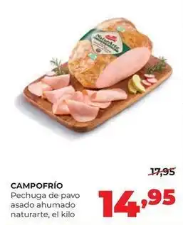 Alimerka Campofrío - pechuga de pavo asado ahumado naturarte oferta