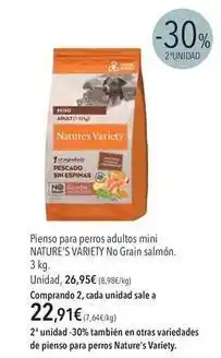 El Corte Inglés El corte inglés - pienso para perros adultos mini no grain salmón oferta