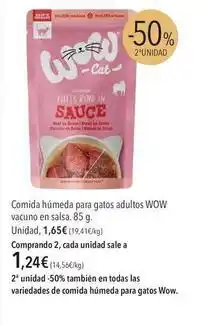 El Corte Inglés Wow - comida húmeda para gatos adultos oferta
