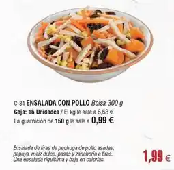 Abordo Ensalada con pollo oferta