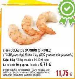 Abordo Ideal - colas de gambon oferta