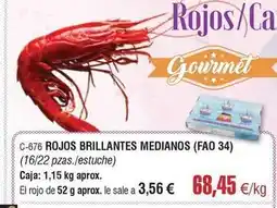 Abordo Gourmet - rojos brillantes medianos oferta