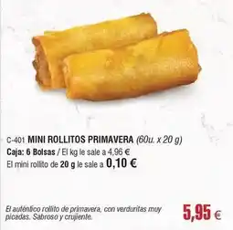 Abordo Mini rollitos primavera oferta