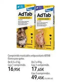 El Corte Inglés Elanco - comprimido masticable antiparattario para gatos oferta