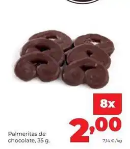 Alimerka Palmeritas de chocolate oferta