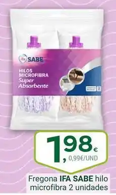 Supermercados Dani Ifa sabe - fregona hilo microfibra 2 unidades oferta