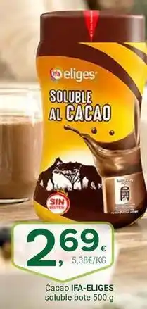 Supermercados Dani Ifa eliges - cacao soluble oferta