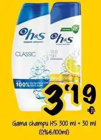 Cash Fresh Gama champu hs + 30 ml oferta