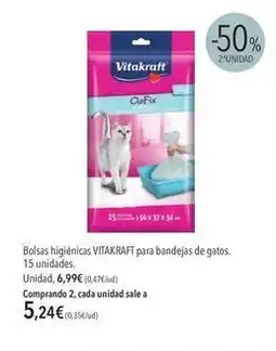 El Corte Inglés Vitakraft - bolsas higiénicas para bandejas de gatos oferta