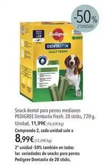 El Corte Inglés Pedigree - snack dental para perros medianos oferta