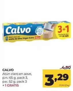 Alimerka Calvo - atun claro en aove oferta