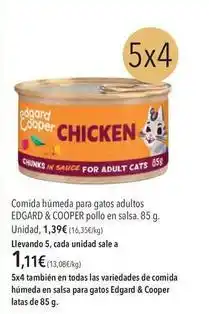 El Corte Inglés Comida húmeda para gatos adultos pollo en salsa oferta