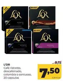 Alimerka L'or - cafe ristretto, descafeinado, colombia o sontuoso oferta