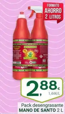 Supermercados Dani Mano de santo - pack desengrasante oferta