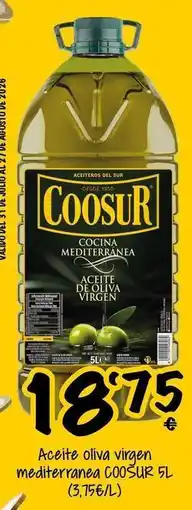 Cash Fresh Coosur - aceite oliva virgen mediterranaa oferta