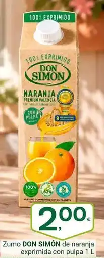 Supermercados Dani Don simón - zumo de naranja exprimida con pulpa oferta