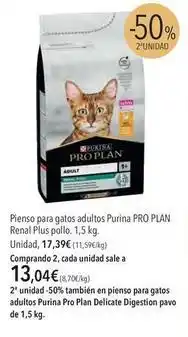 El Corte Inglés Purina - pienso para gatos adultos oferta