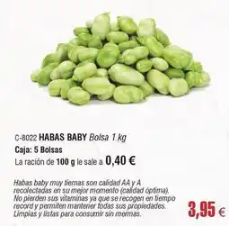 Abordo Momento - habas baby oferta