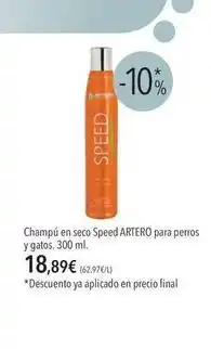 El Corte Inglés Speed - champu en seco speed para perros y gatos oferta