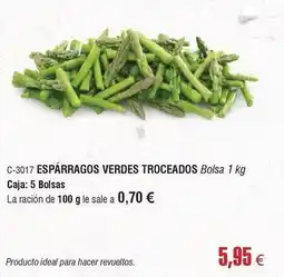 Abordo Ideal - espárragos verdes troceados oferta