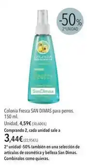 El Corte Inglés Sandimas - colonia fresca para perros oferta