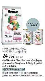 El Corte Inglés Dibaq - pienso para perros adultos conejo oferta
