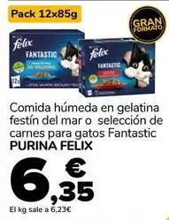 Supeco Purina - felix comida húmeda en gelatina festín del mar fantastic oferta