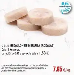 Abordo Medallon de merluza oferta