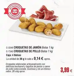Abordo Intenso - croquetas de jamón bolsa oferta