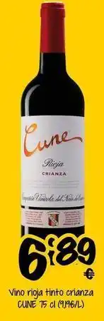Cash Fresh Cune - vino rioja tinto crianza oferta